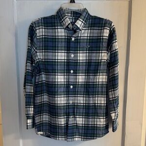 Vineyard Vines Hayward point plaid whale flannel shirt